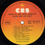 Kings of the Wild Frontier Greek label