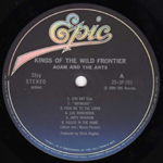 Kings of the Wild Frontier Japanese label