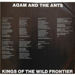 Kings of the Wild Frontier Canadian inner sleeve