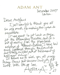 Adam's 2007 Christmas message