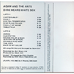 Dirk Wears White Sox Italy cassette back