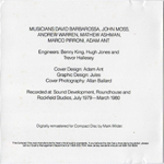 Dirk Wears White Sox booklet - inner