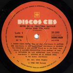 Kings of the Wild Frontier Argentinian label