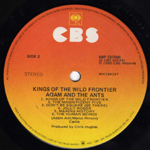 Kings of the Wild Frontier Australian label