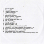 Kings of the Wild Frontier back sleeve