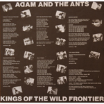 Kings of the Wild Frontier inner sleeve