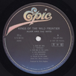 Kings of the Wild Frontier Japanese label