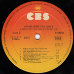 Kings of the Wild Frontier Spanish label