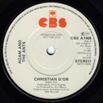 Christian Dior promo label